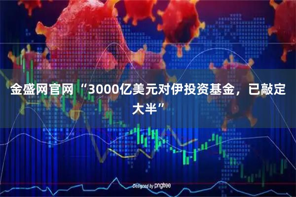 金盛网官网 “3000亿美元对伊投资基金,已敲定大半”